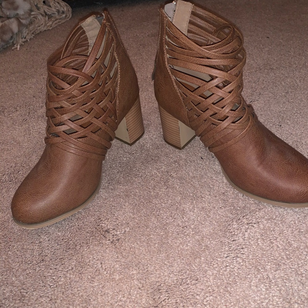 Brown Booties - Picture 2 of 3